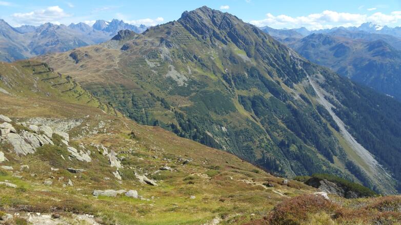 Weg Richtung Grasjoch Hütte