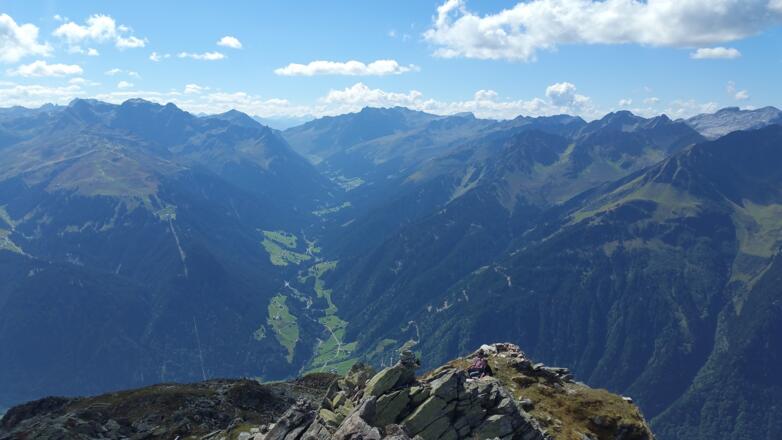 Blick ins Suggadintal - Richtung Gargellen