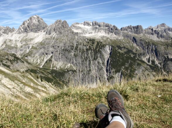 Spektakuläre Aussichten auf den Allgäuer Alpenkamm