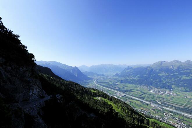 Blick auf das Rheintal vom Fürstensteig