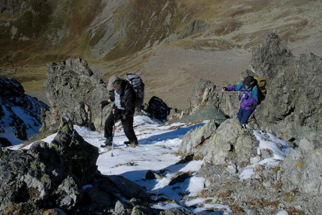 Letzter Anstieg zum Kapuzinerjoch