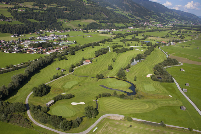 Die 18- Lochanlage des GC Mittersill-Stuhlfelden