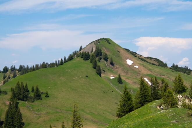 Blick zum Alpkopf von der Binnelalpe