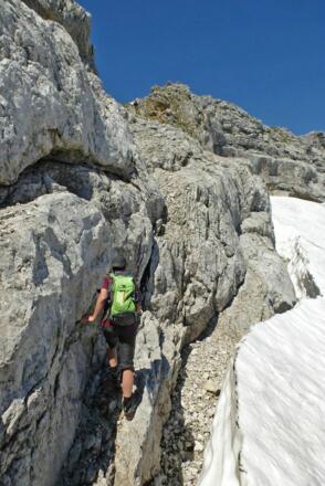 Am Gipfelaufstieg zum Mitterberg