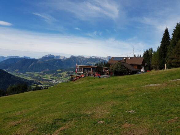 Einkehrmöglichkeit bei der Reitlehenalm
