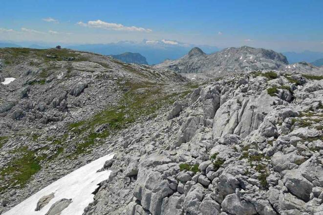 Dachsteinblick am Weg zum Kraxenberg