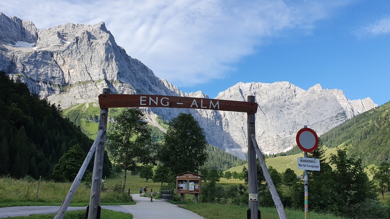 Wanderstart am Alpengasthof Eng Alm