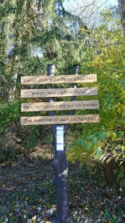 Spruch am Wegesrand