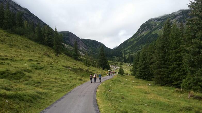 Übergang von der Ravensburger zur Freiburger Hütte