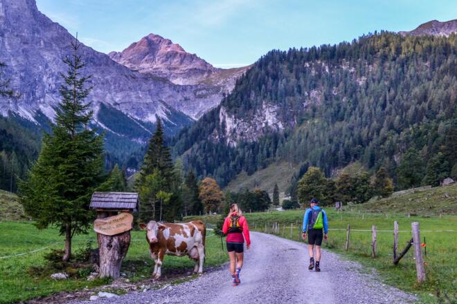 Zustieg durch das Marbachtal.