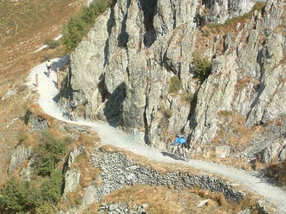Bikeabfahrt vom Tilliacher Joch