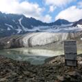 Gletschersee des Bachfallenferners mit Gaislehnkogel im Hintergrund