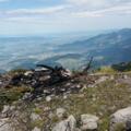 Ausblick vom Gipfel der Hohen Köpfe bis zum Bodensee.