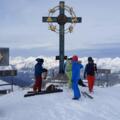 Das Friedenskreuz am Gipfel des Kleinen Gilfert.