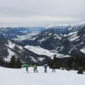 Blick ins Ennstal zum Grimming, Dachstein und Hochtausing