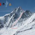 Großglockner Nordwand - Route Berglerrinne
