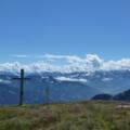 Am Gipfel der Sausteige mit Blick auf Grasberge und Tauern
