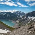 Abstieg von der Totalp Hütte zurück zum Lünersee