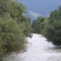 Die Saalach bei der Geigenbergbrücke