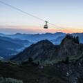 Walmendingerhornbahn bei Sonnenaufgang
