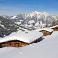 Winterlandschaft Stettauer Alm im Greiter Graben Alpbach