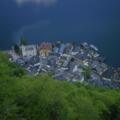 Welterbeblick vom Salzberg ins Zentrum von Hallstatt