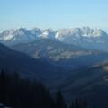 Blick vom Gampenkogel zum Wilden Kaiser nach Norden